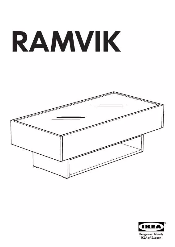 Mode d'emploi IKEA RAMVIK COUCHTISCH