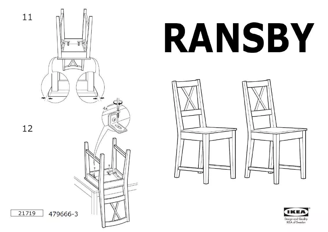 Mode d'emploi IKEA RANSBY STUHL