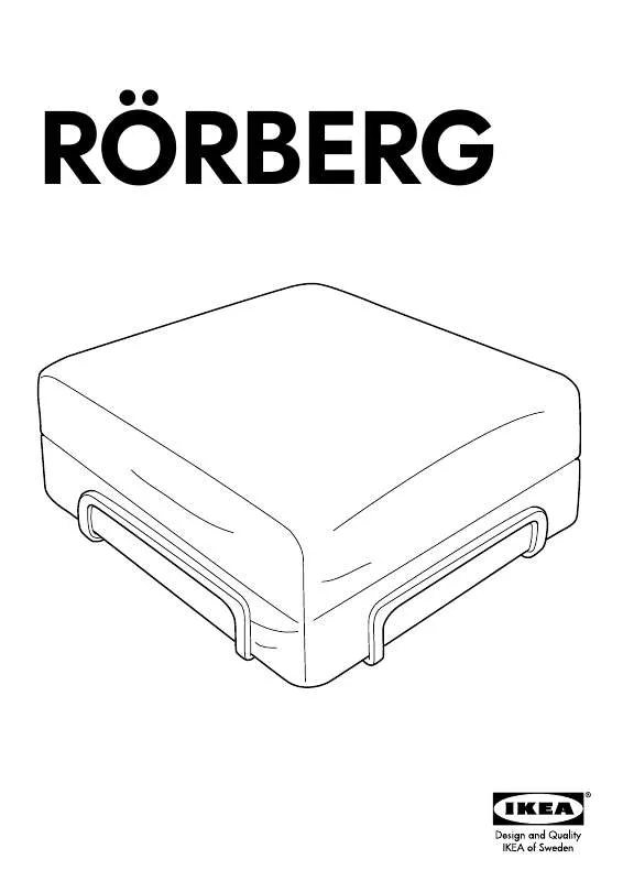 Mode d'emploi IKEA RÖRBERG HOCKERGESTELL