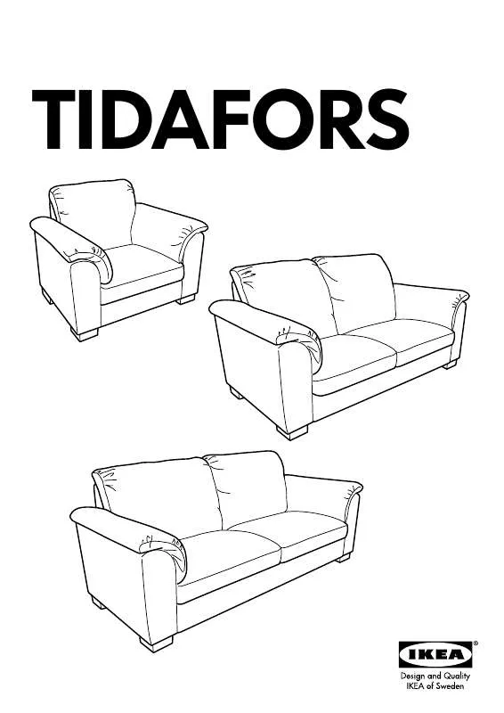 Mode d'emploi IKEA TIDAFORS SOFA