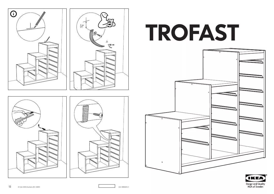 Mode d'emploi IKEA TROFAST REGALRAHMEN 100X44X94 CM