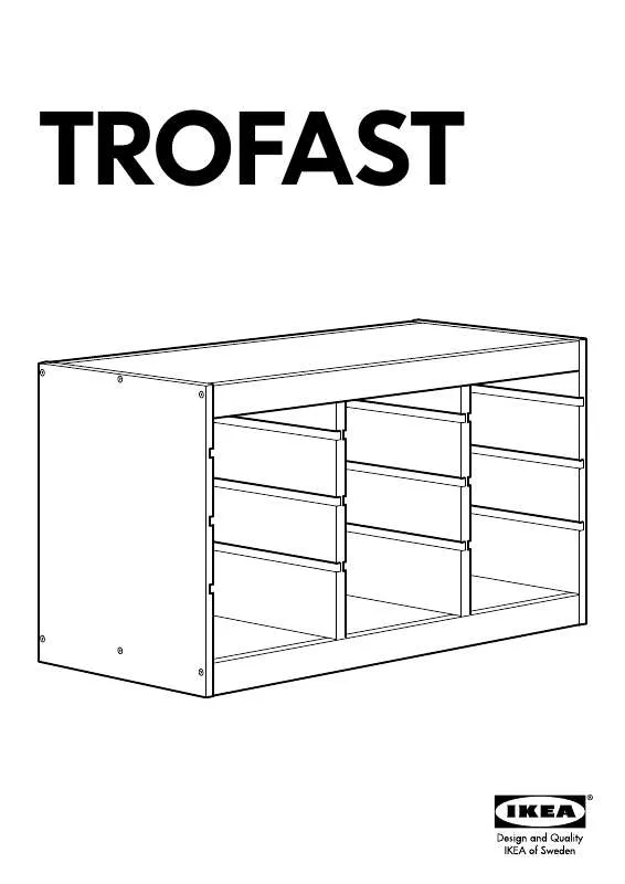 Mode d'emploi IKEA TROFAST REGALRAHMEN 94X44X52