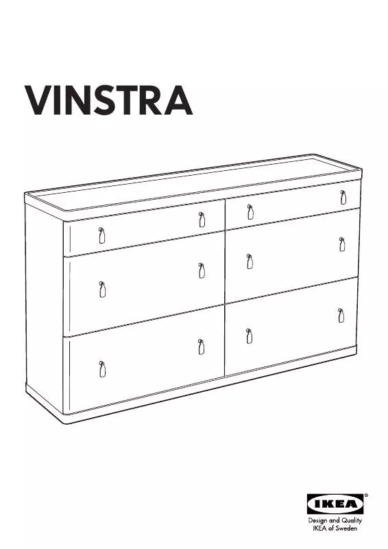 Mode d'emploi IKEA VINSTRA KOMMODE MIT 6 SCHUBLADEN