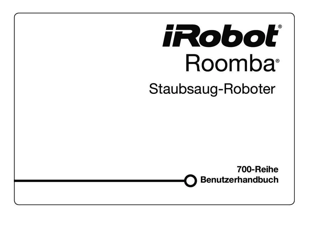 Mode d'emploi IROBOT ROOMBA 760