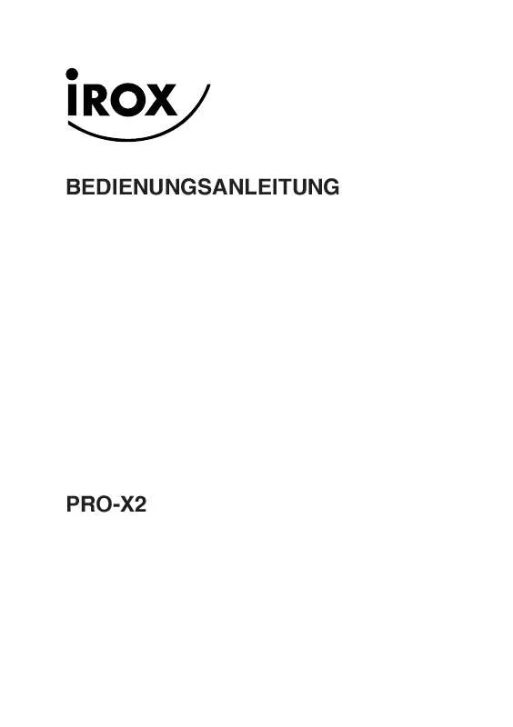 Mode d'emploi IROX PRO X2