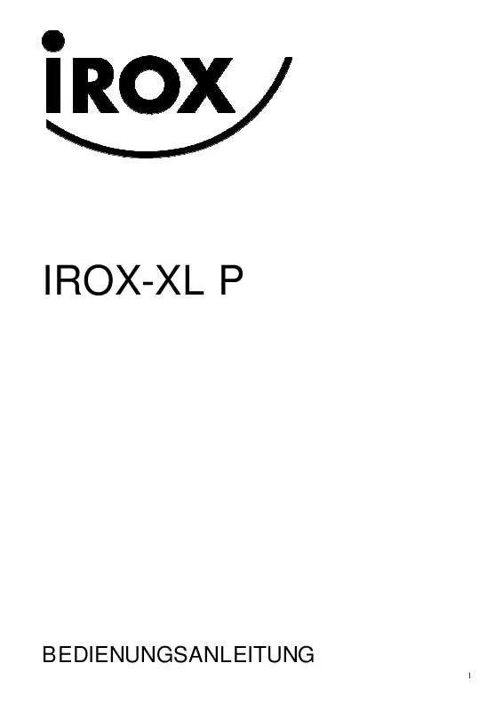 Mode d'emploi IROX XL P