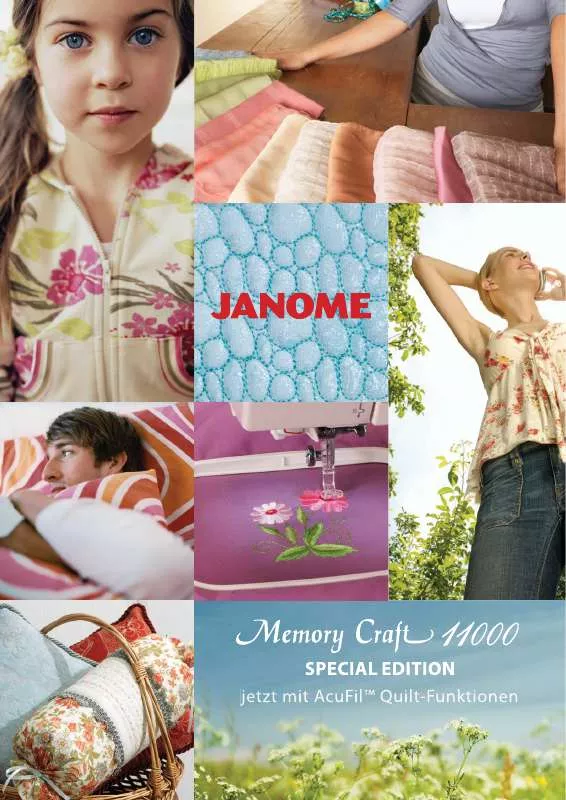 Mode d'emploi JANOME MC 11000 SPECIAL EDITION