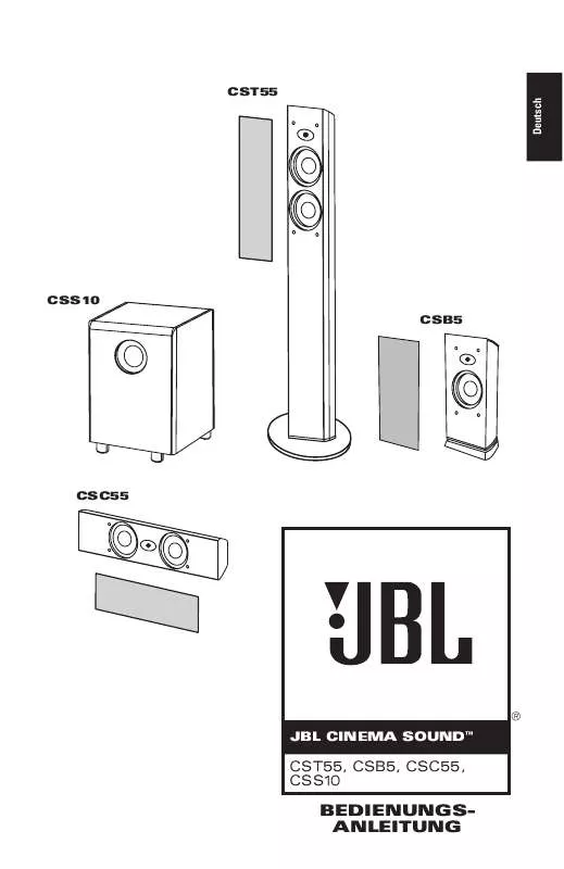 Mode d'emploi JBL CS 1500 (220-240V)