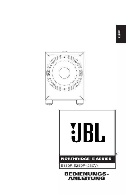 Mode d'emploi JBL E 150P (220-240V)