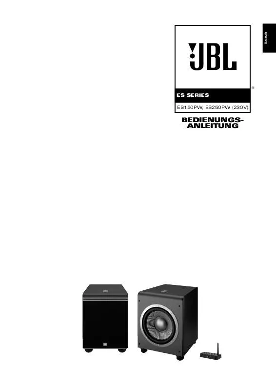 Mode d'emploi JBL ES250P (220-240V)