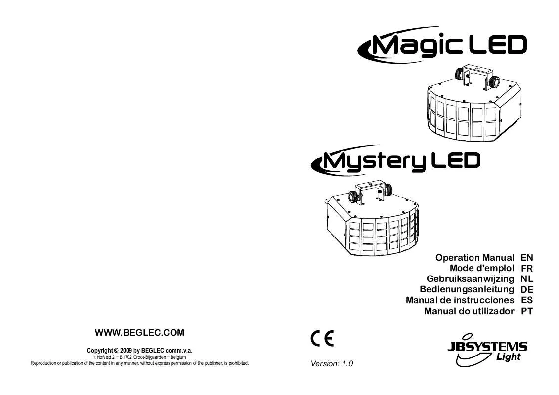 Mode d'emploi JBSYSTEMS MAGIC LED