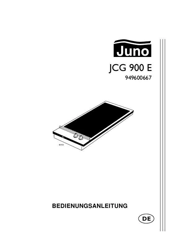 Mode d'emploi JUNO JCG900E