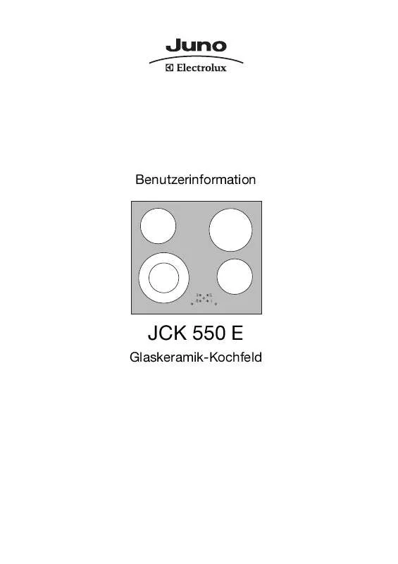 Mode d'emploi JUNO JCK 550E DUAL BRAND