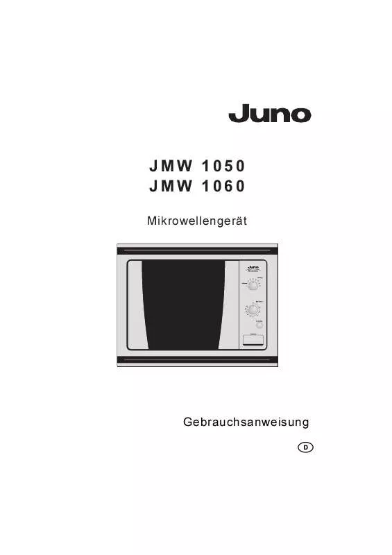 Mode d'emploi JUNO JMW1060A