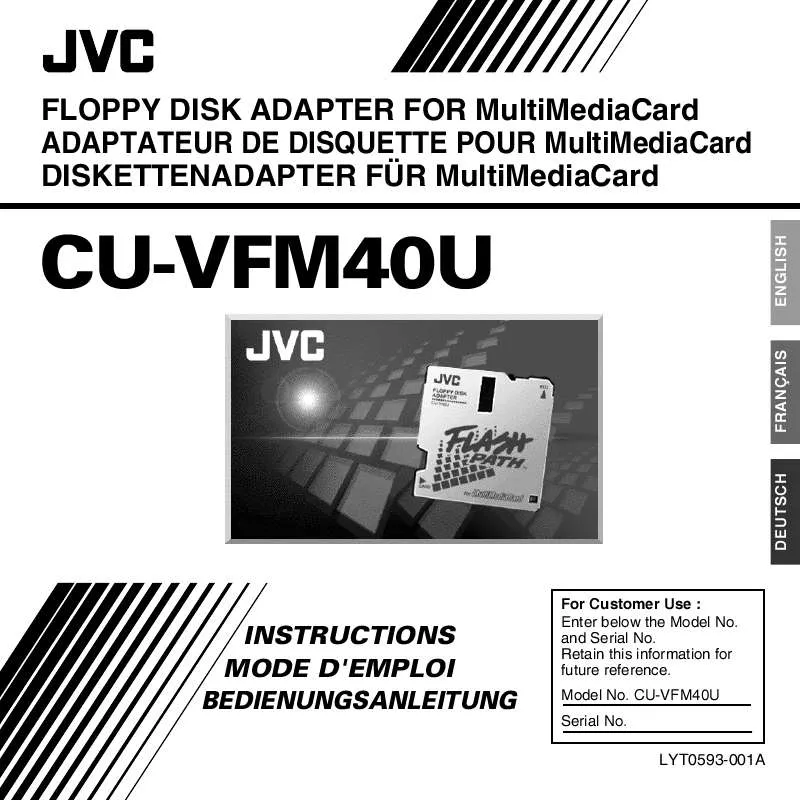 Mode d'emploi JVC CU-VFM40U
