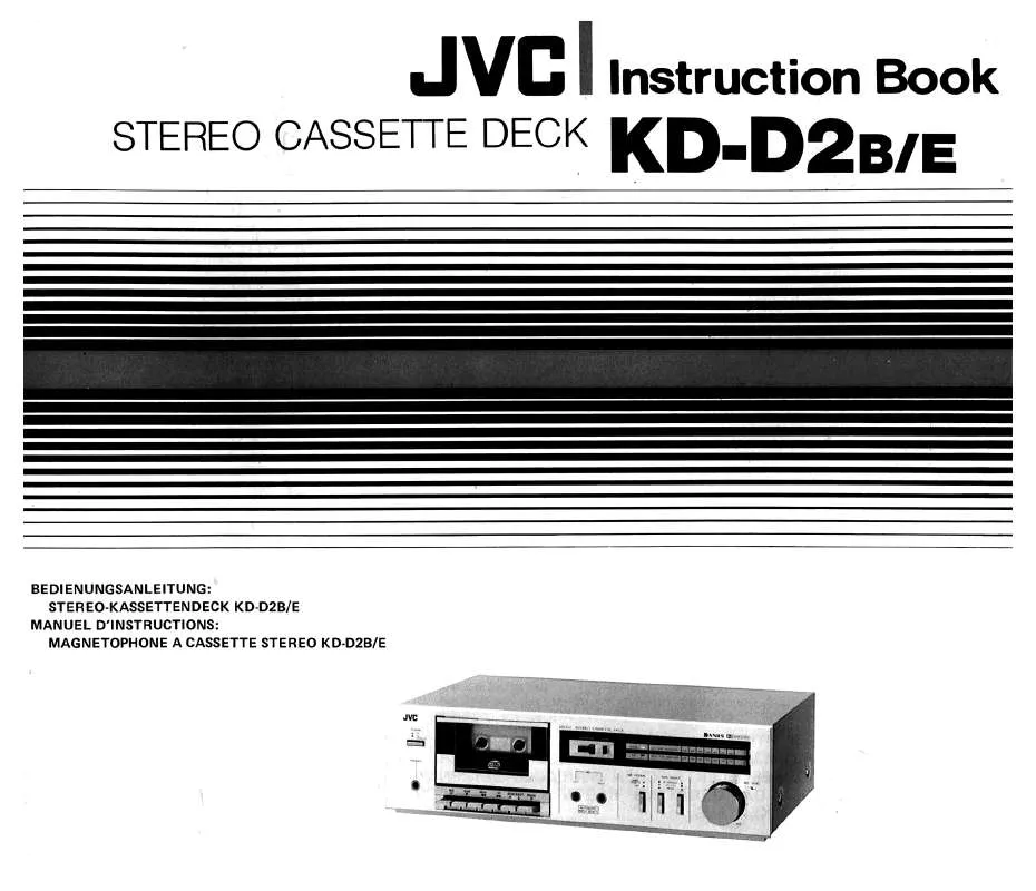 Mode d'emploi JVC KD-D2