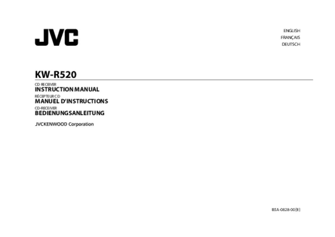 Mode d'emploi JVC KW-R520
