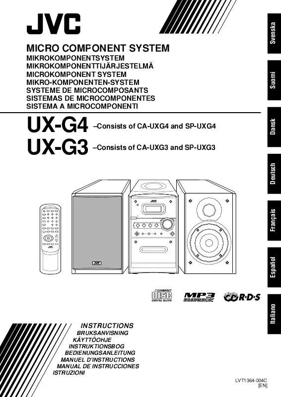 Mode d'emploi JVC UX-G4