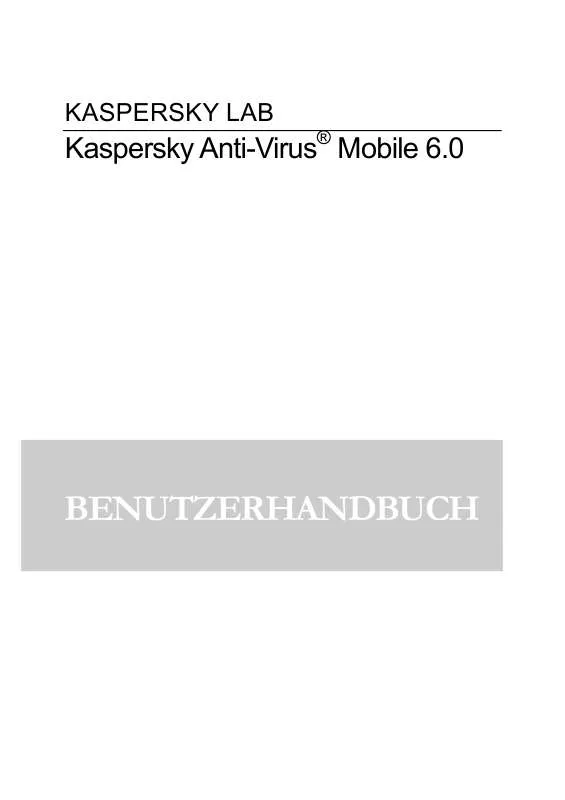 Mode d'emploi KAPERSKY ANTI-VIRUS MOBILE 6.0