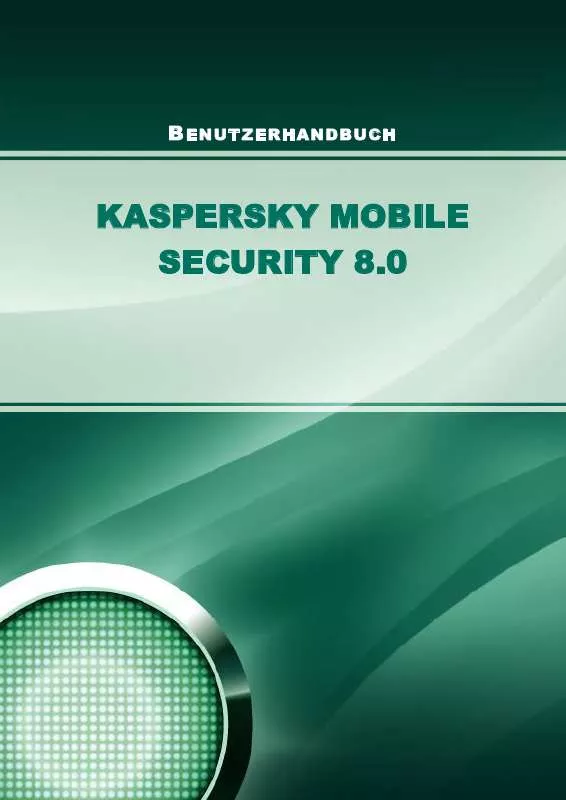 Mode d'emploi KASPERSKY LAB MOBILE SECURITY 8.0