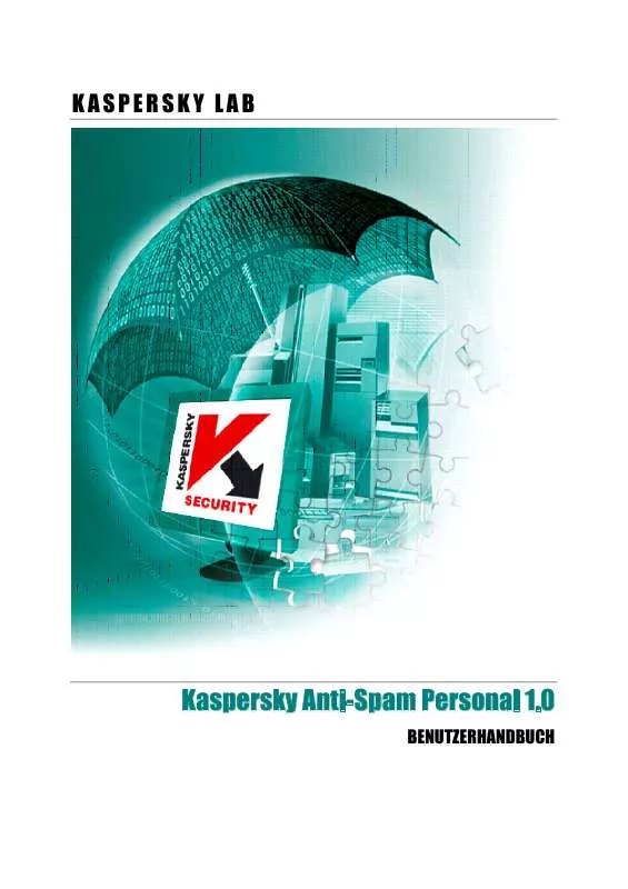 Mode d'emploi KASPERSKY ANTI-SPAM PERSONAL 1.0