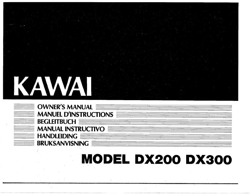 Mode d'emploi KAWAI DX300