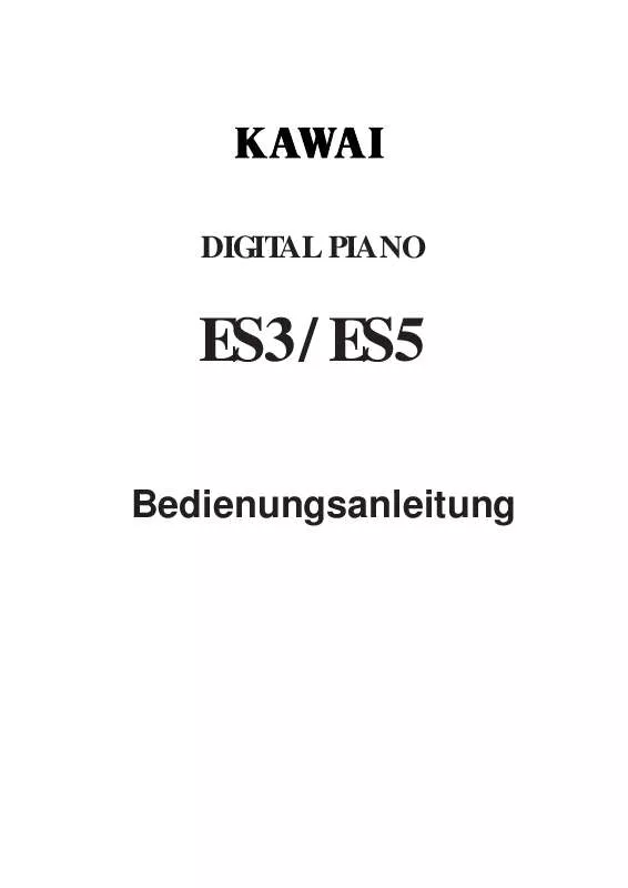 Mode d'emploi KAWAI ES5