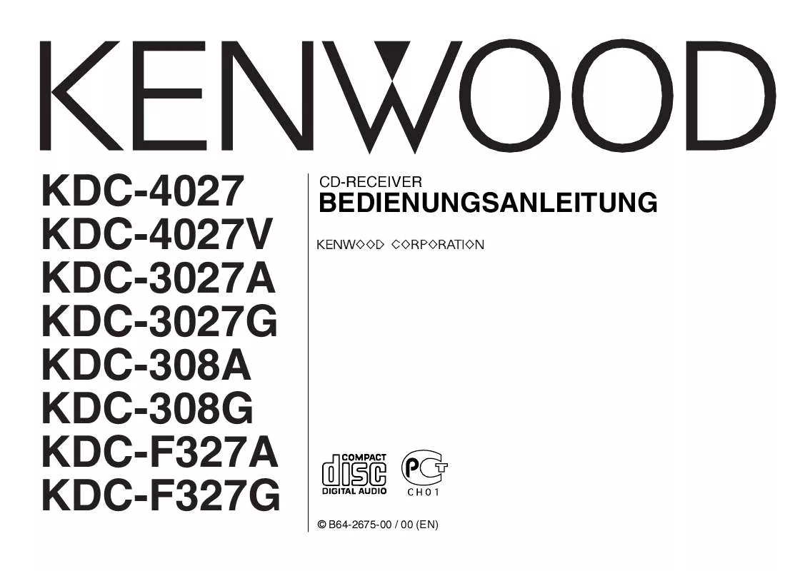 Mode d'emploi KENWOOD KDC-F327A
