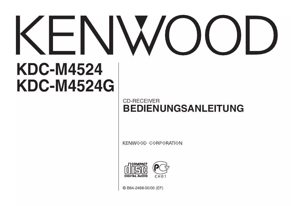 Mode d'emploi KENWOOD KDC-M4524