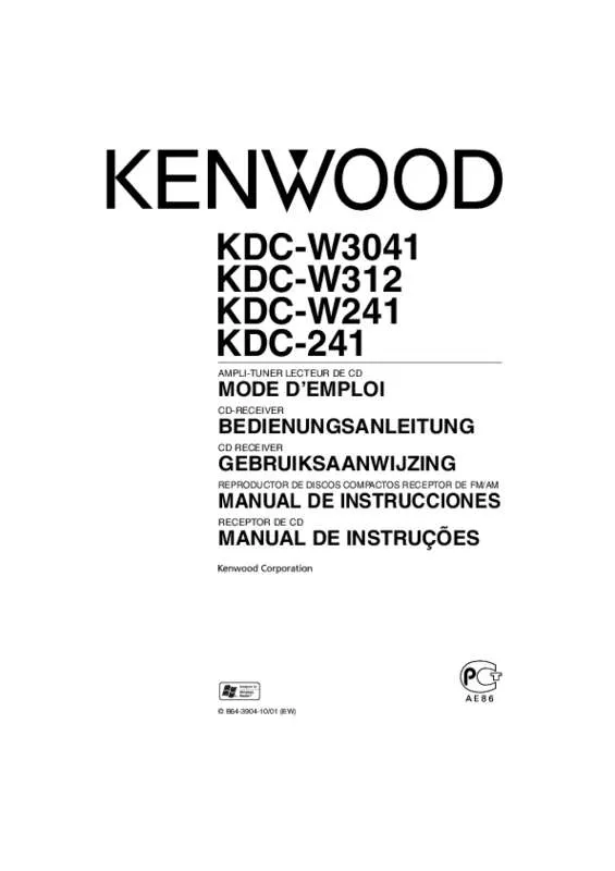 Mode d'emploi KENWOOD KDC-W312