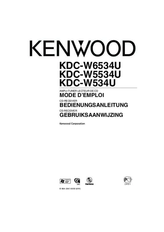 Mode d'emploi KENWOOD KDC-W534U