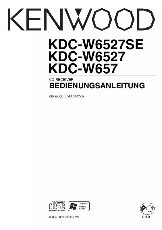 Mode d'emploi KENWOOD KDC-W6527SE