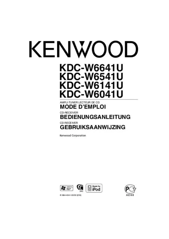 Mode d'emploi KENWOOD KDC-W6541U