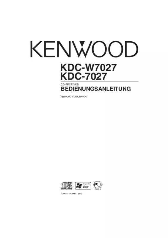 Mode d'emploi KENWOOD KDC-W7027
