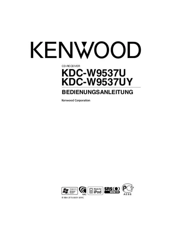 Mode d'emploi KENWOOD KDC-W9537UY
