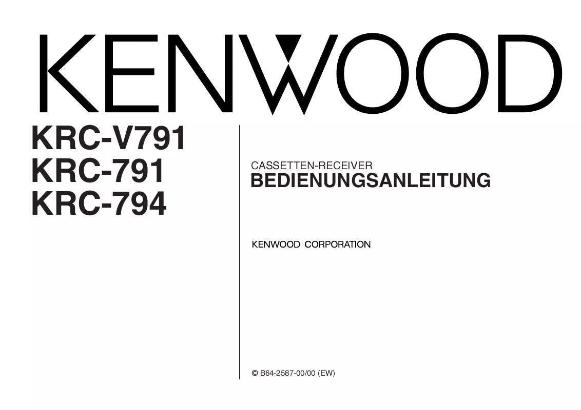 Mode d'emploi KENWOOD KRC-794