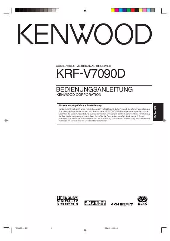 Mode d'emploi KENWOOD KRF-V7090D