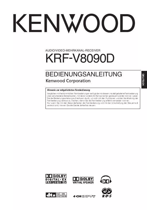 Mode d'emploi KENWOOD KRF-V8090D