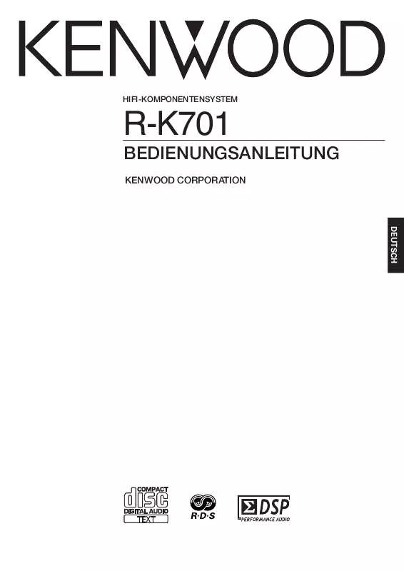 Mode d'emploi KENWOOD R-K701