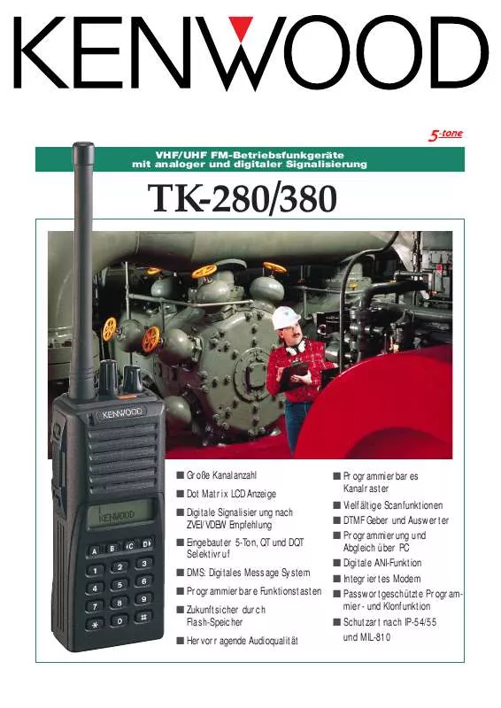 Mode d'emploi KENWOOD TK-380