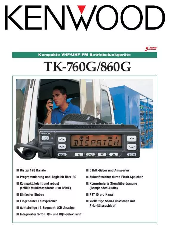Mode d'emploi KENWOOD TK-760