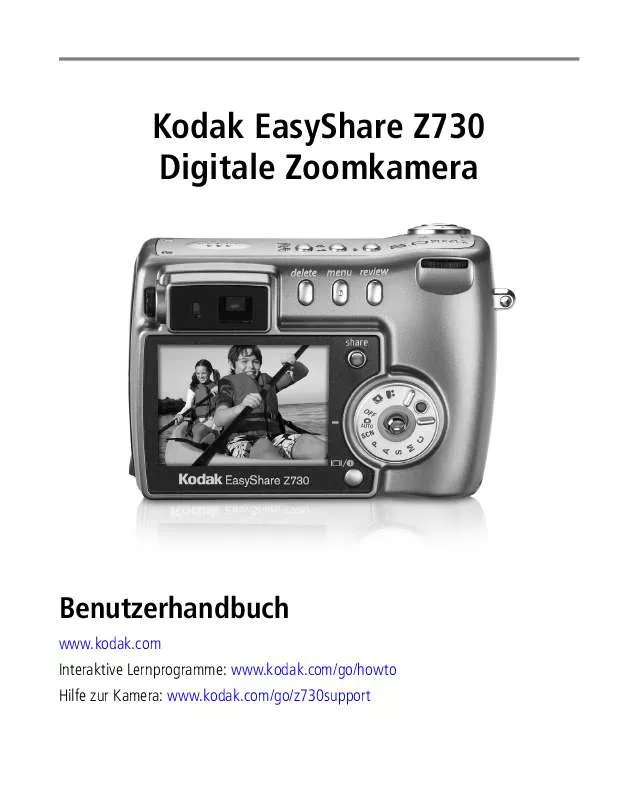 Mode d'emploi KODAK EASYSHARE Z730