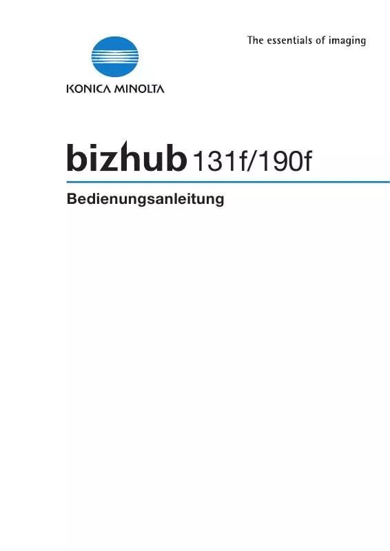 Mode d'emploi KONICA MINOLTA BIZHUB 131F