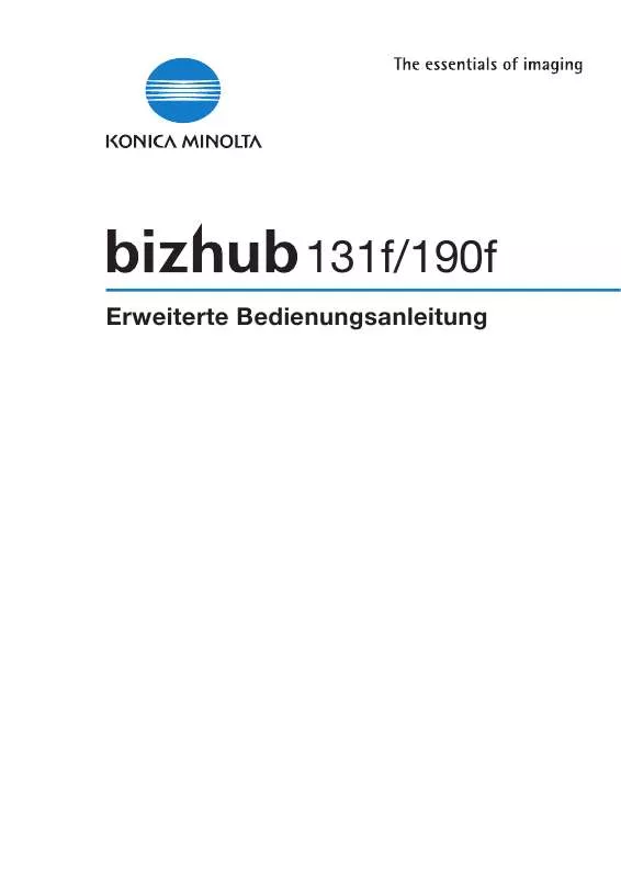 Mode d'emploi KONICA BIZHUB 131F