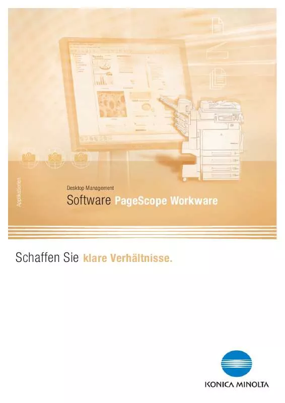 Mode d'emploi KONICA PAGESCOPE WORKWARE