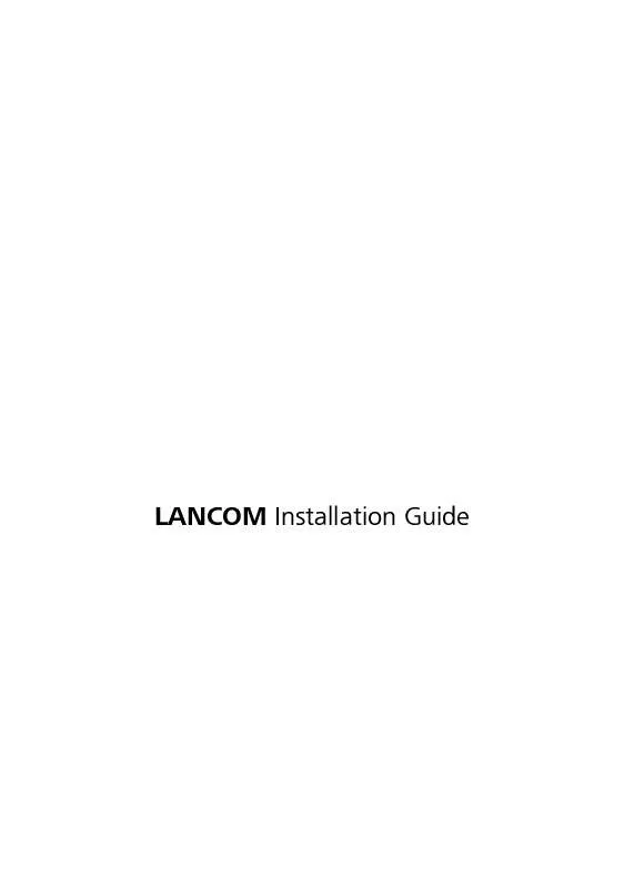 Mode d'emploi LANCOM 8011 VPN