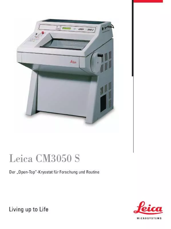 Mode d'emploi LEICA CM3050 S