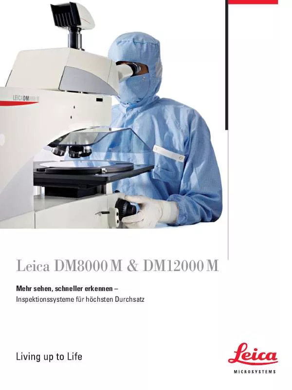 Mode d'emploi LEICA DM12000M