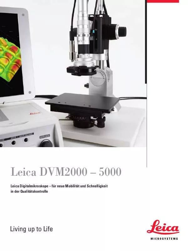 Mode d'emploi LEICA DVM3000