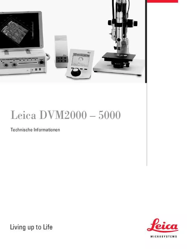Mode d'emploi LEICA DVM5000